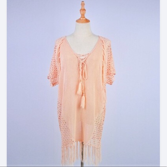 ❤️HoSt PICK ❤️New! Peachy bohemian swim cover up - Picture 3 of 3
